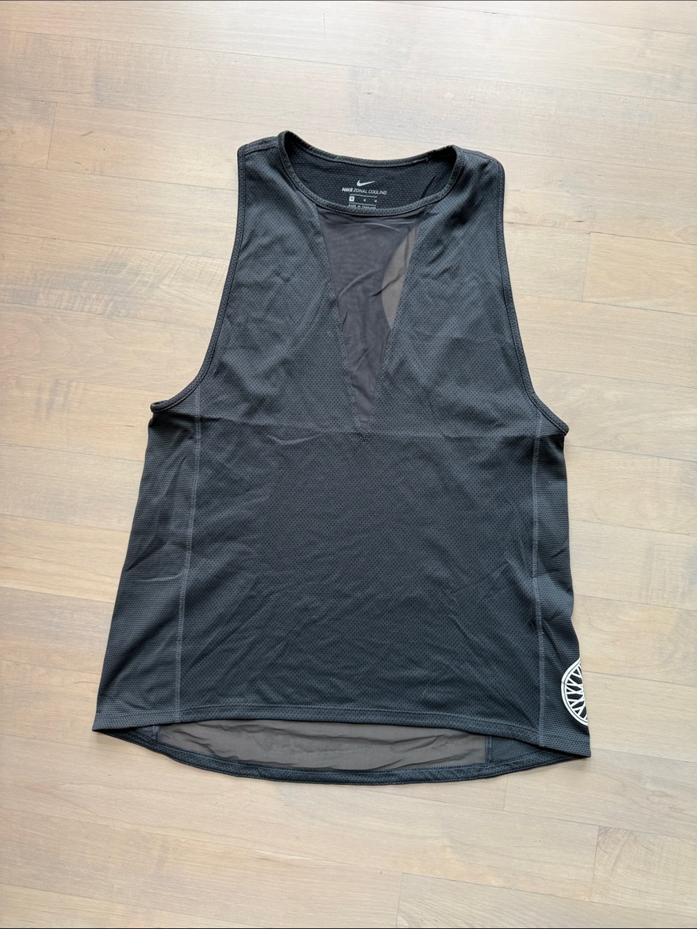 Soulcycle x Nike grey mesh tank